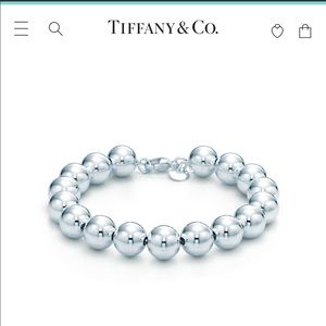 Tiffany Hardware Silver Ball Bracelet